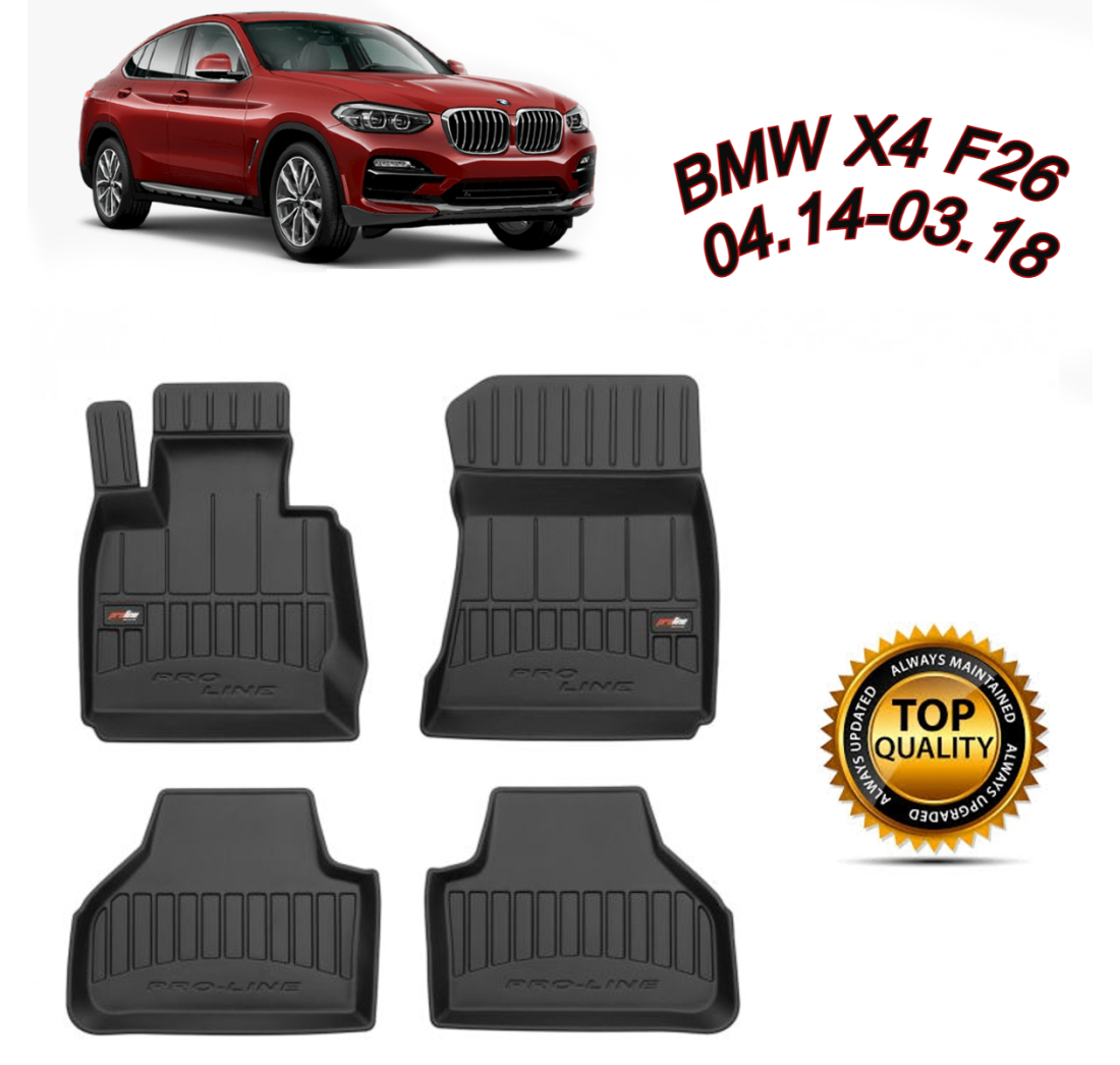 TIPSKI GUMENI PREMIUM 3D TEPISI ZA BMW X4 F26 04.14-03.18